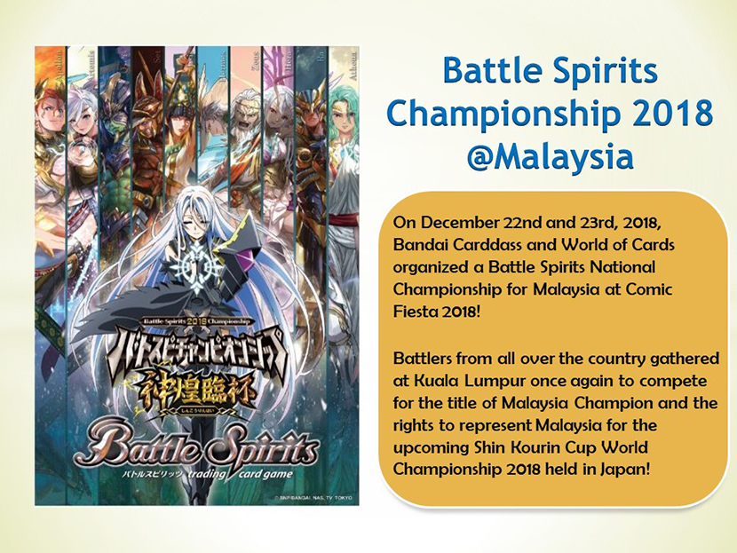 Battle SpiritsChampionship 2018@Malaysia
